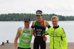 Prispall herrar Mora Triathlon 2015